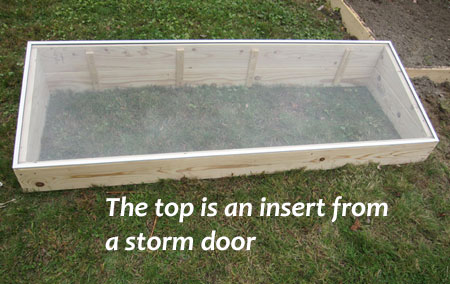 finished cold frame