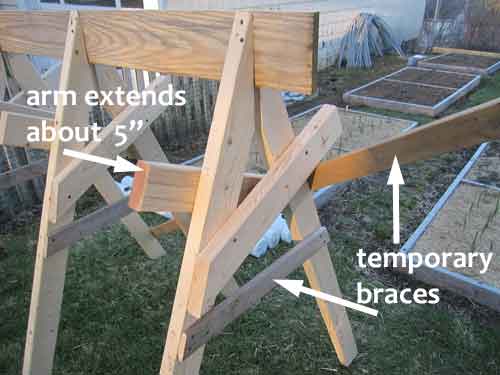 garden gutter trellis