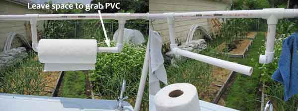 pvc paper towel holder