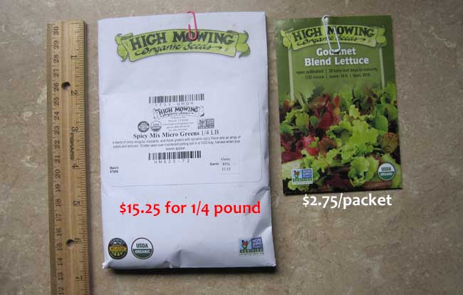 Microgreen seeds