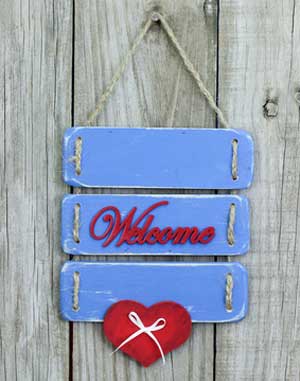 Welcome sign