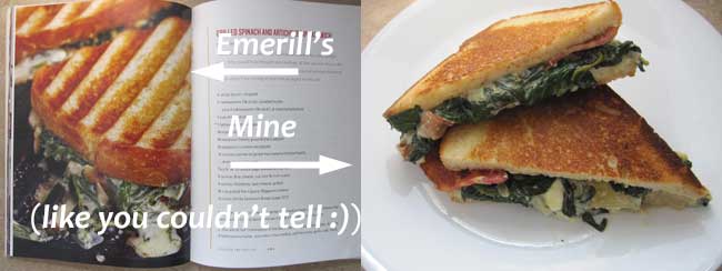 spinach artichoke sandwich