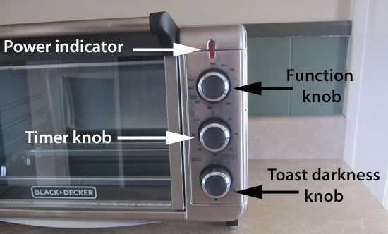 Black and Decker air fryer-toaster oven functions