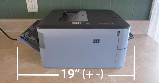 Brother 2300D laser printer envelope dimensions