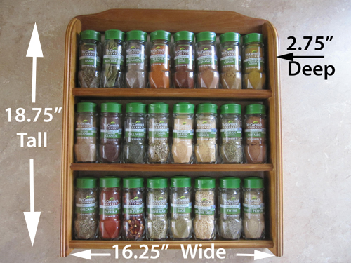 McCormick spice rack dimensions