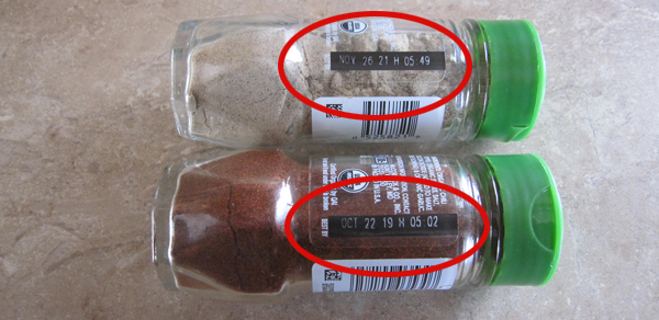 McCormick spice jars expiration dates