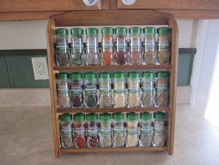 McCormick wooden spice rack three tier